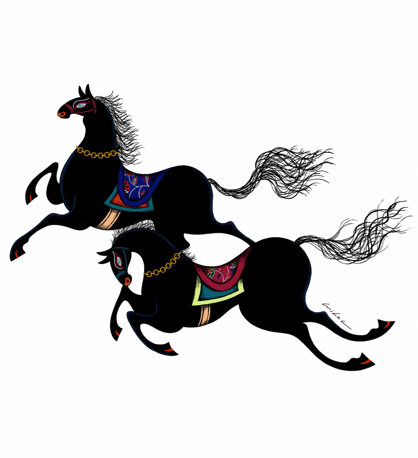 MIHO MURAKAMI SHIMANTO オリジナルコラボラベル 「馬」