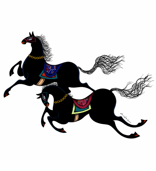 MIHO MURAKAMI SHIMANTO オリジナルコラボラベル 「馬」